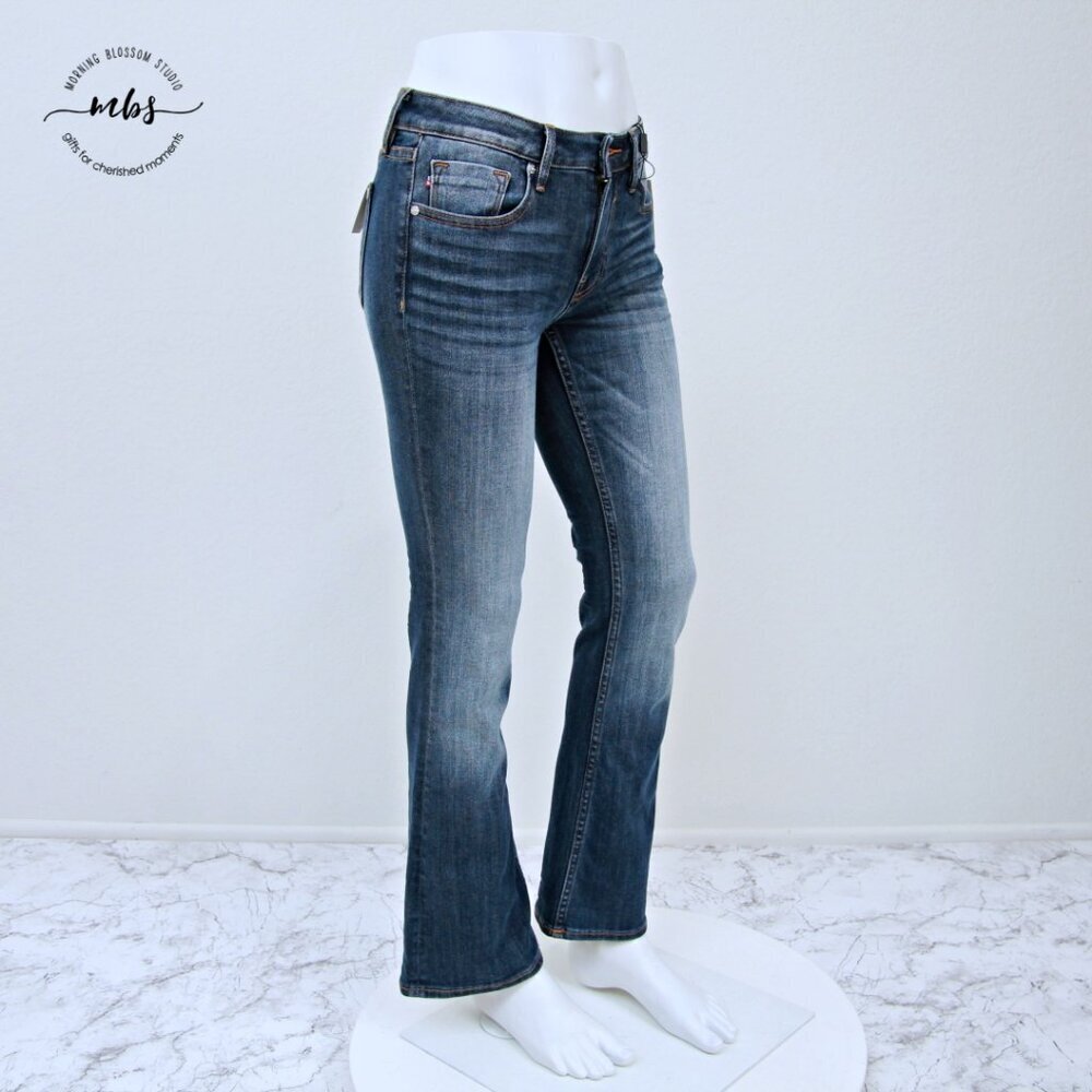 NWT Vigoss Jagger Boot Cut Mid Rise Jeans Blue Women 26